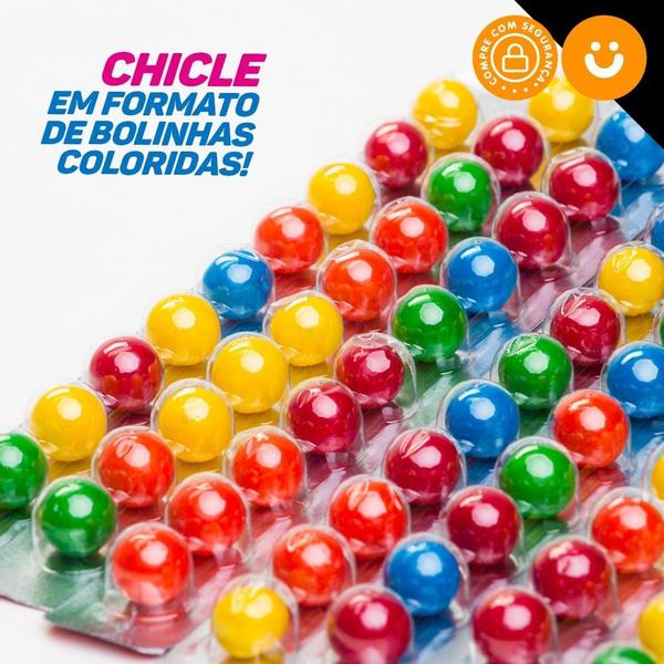 Kit 10x Cartela Bubble Clete Goma De Mascar Chiclete Delicia - Kids Zone Imagem de Kit 10x Cartela Bubble Clete Goma De Mascar Chiclete Delicia