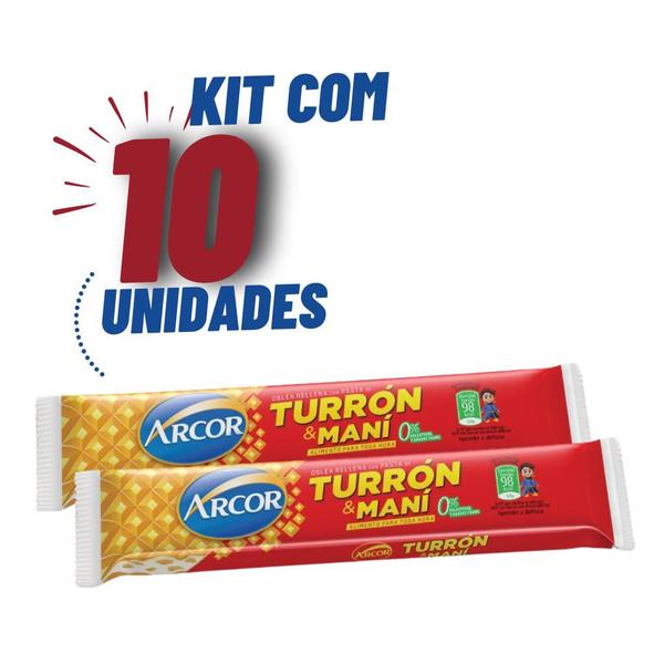 Imagem de Kit 10x De 25g Torrone Turron Y Mani - Arcor