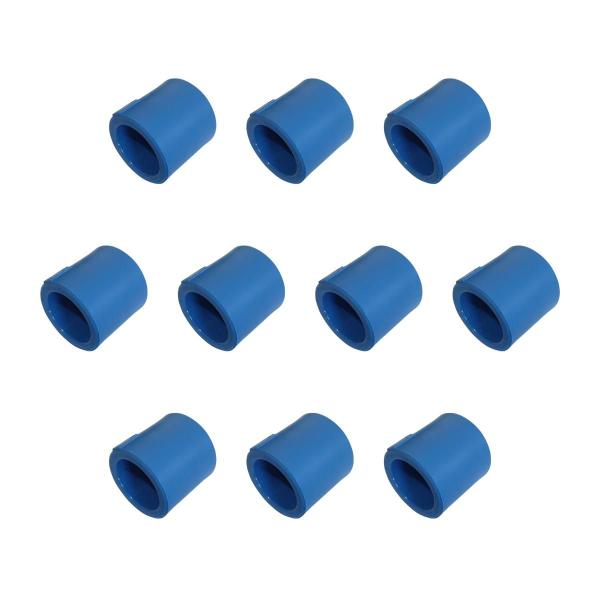 Imagem de KIT 10x Luva 40 mm PPR Azul para Rede de Ar Comprimido