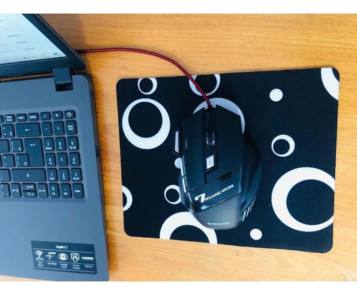 Imagem de Kit 10x Mousepad Basico Liso Simples Desenhos Atacado