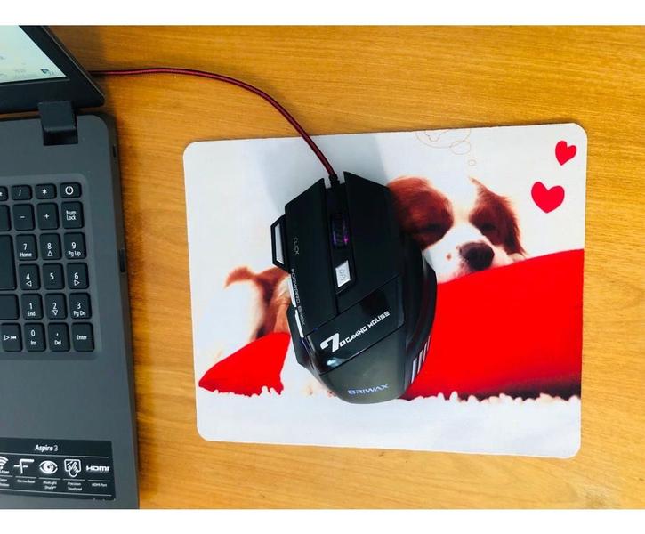 Imagem de Kit 10x Mousepad Desenhos Básico Base Antiderrapante