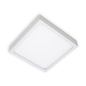 Imagem de kit 10x Painel Plafon Led 15w Luminária Sobrepor 14x14cm Branco Quente 3000K St1043