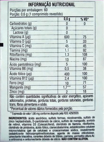 Imagem de Kit 10x Vitamina Lavitan A-Z Mulher 60 Comprimidos - CIMED