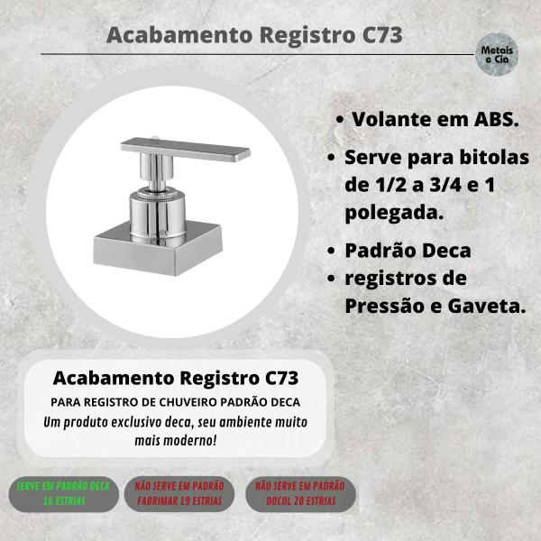 Imagem de Kit 11 Acabamento Registro Alavanca 1/2 a 3/4 Padrão Deca