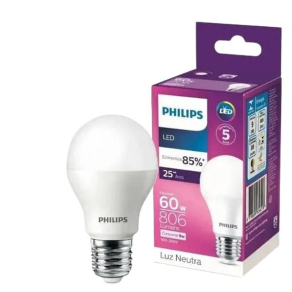 Imagem de Kit 11 Lâmpadas Led Bulbo 9W 806Lm Bivolt Philips