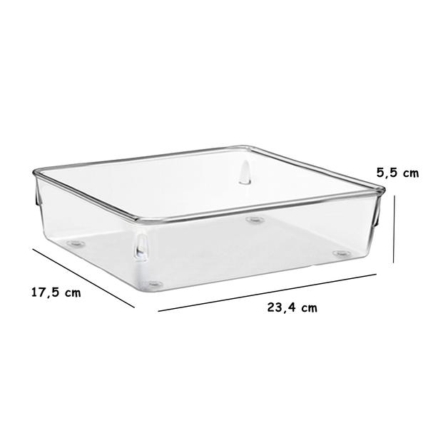 Kit 11 Organizador Multiuso Modular Gavetas Acrílico Quad GRANDE - Rebirth Imagem de Kit 11 Organizador Multiuso Modular Gavetas Acrílico Quad GRANDE