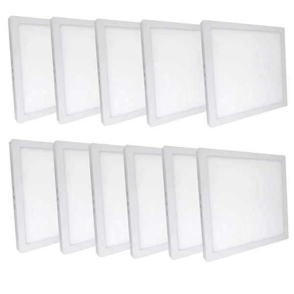 Imagem de Kit 11 Plafon Painel Led Luminária Downlight 25W Sobrepor