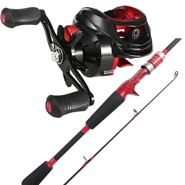 Imagem de Kit 11Kg Pesca Carretilha 19 Rol Vara Carbono 1,50m 20lbs 91014