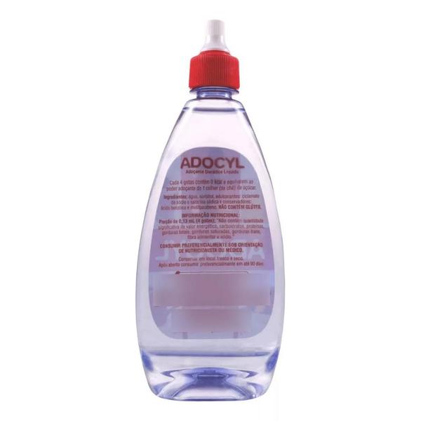 Imagem de Kit 12 Adoçante Líquido Dietético Sacarina Adocyl  200ml