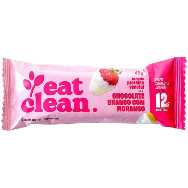 Imagem de Kit 12 Barra Proteína Vegana Choco. B. Morango Eat Clean 45g