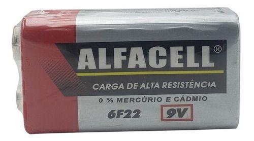 Imagem de Kit 12 Baterias 9 V  Alfacell Original