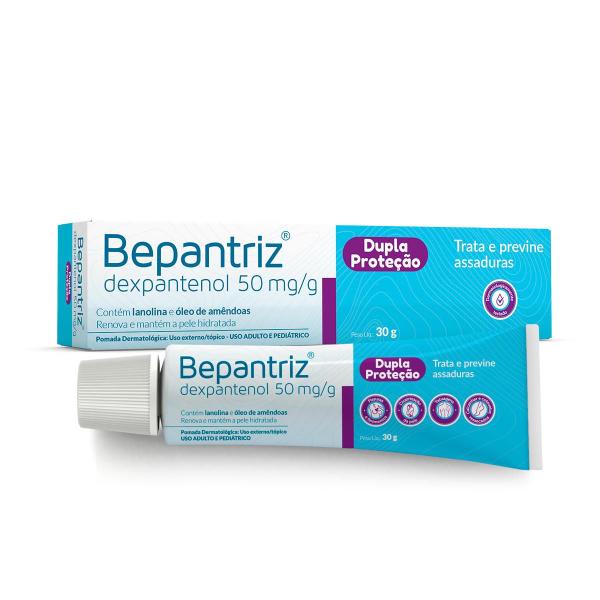 Imagem de kit 12 Bepantriz Pomada Dermatológica Dexpantenol com 30g