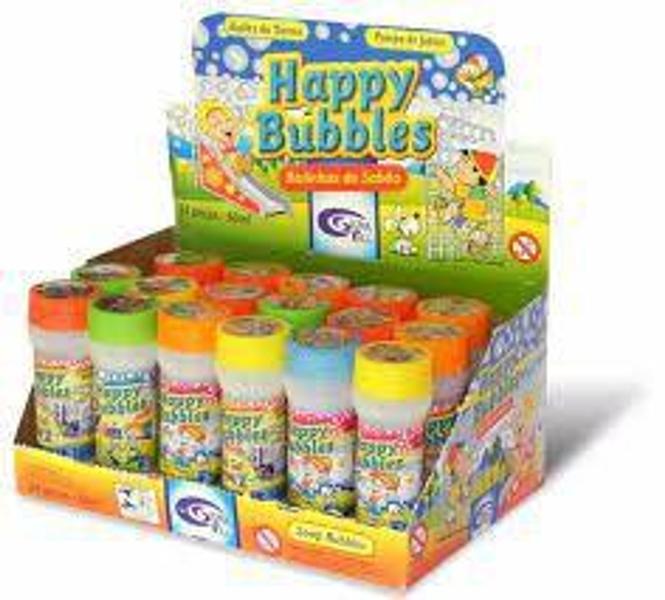 Imagem de kit 12 Bolha Bolinhas De Sabão Happy Bubbles Lembrancinha - Avanci Brasil