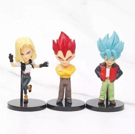 Imagem de Kit 12 bonecos miniaturas dragon ball z goku vegeta trunks coleção