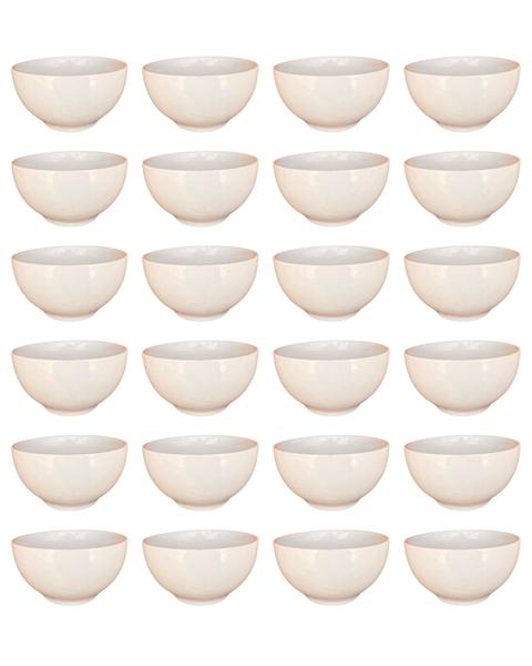 Imagem de Kit 12 bows de porcelana branca 500 ML ideal para sopas e caldos