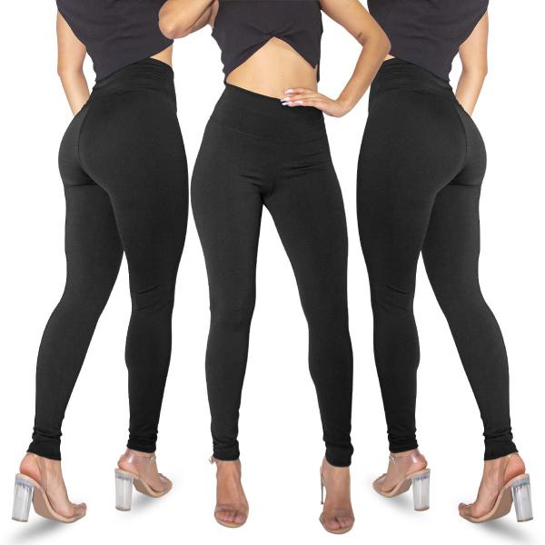 Imagem de Kit 12 Calças Legging Suplex Feminina Moda Fitness Academia