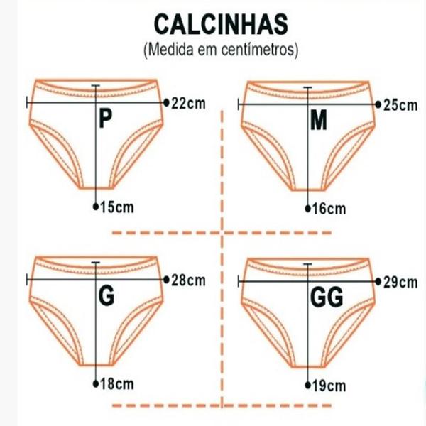 Imagem de Kit 12 Calcinhas Tamanho P/M/G/GG, Infantil Feminina, Várias Estampas Sortidas