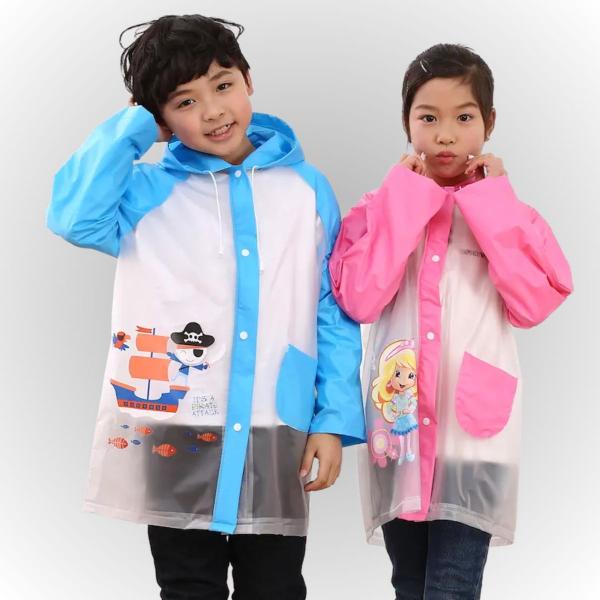 Imagem de kit 12 Capa de chuva infantil para menina menino com capuz e bolsos pvc reforçada escolha a sua