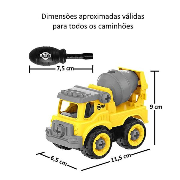 Imagem de Kit 12 Carrinhos de Montar Construtor na Caixa para Festa Infantil Decoração Atacado