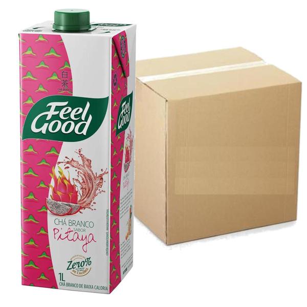 Imagem de Kit 12 Chá Branco Com Pitaya Feel Good 1 Litro