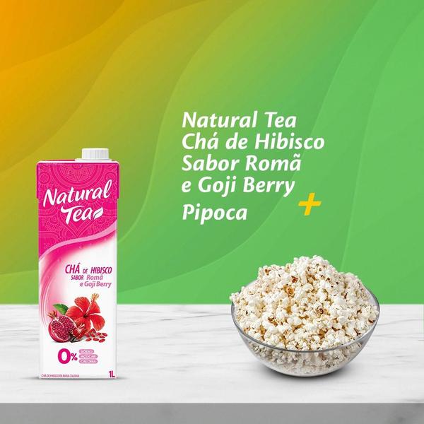 Imagem de Kit 12 Chá De Hibisco Romã E Goji Jerry Natural Tea 1L