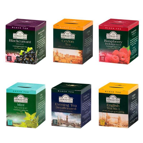 Imagem de Kit 12 Chá Importado Ahmad Tea London Sabores 20 Gr