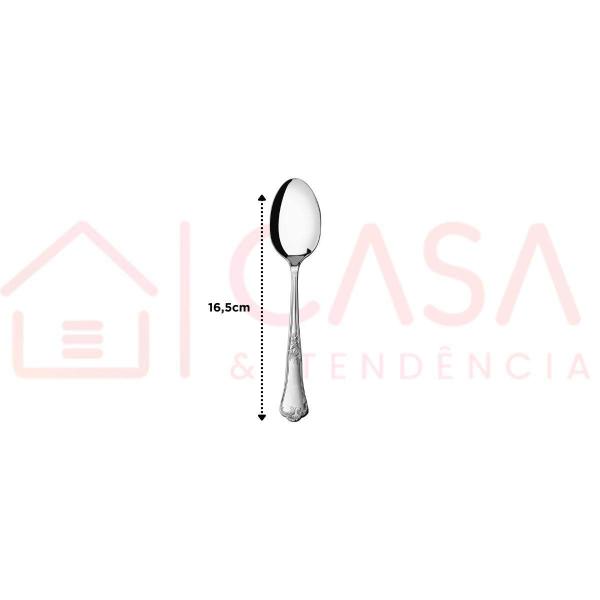 Imagem de Kit 12 Colheres Sobremesa Hercules Classique Aço Inox