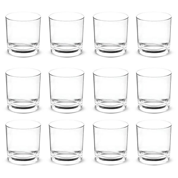 Imagem de Kit 12 Copo De Vidro 330ml Para Whisky Drinks E Bebidas Bar Uísque Velas Artesanais