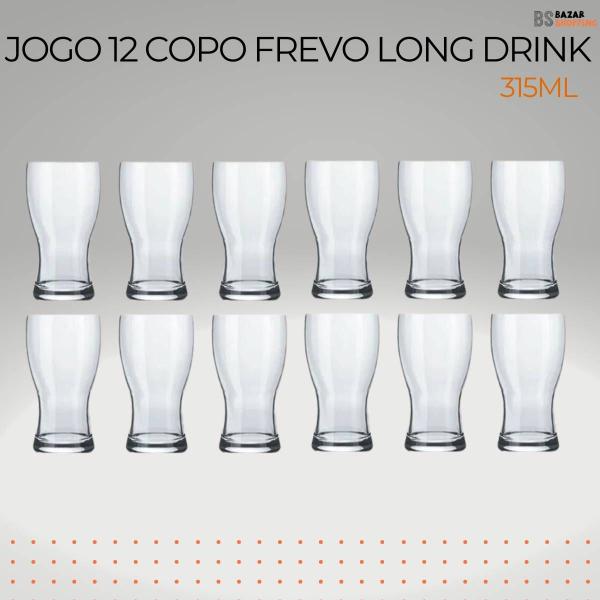 Imagem de Kit 12 Copo Para Cerveja Frevo Drink Vidro 315ml Nadir