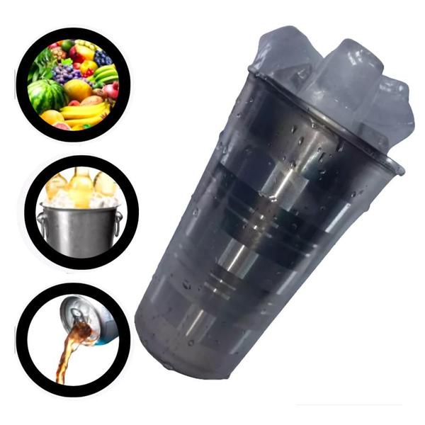 Imagem de Kit 12 Copos de Inox Para Cerveja Água Suco e Drinks - 250ml