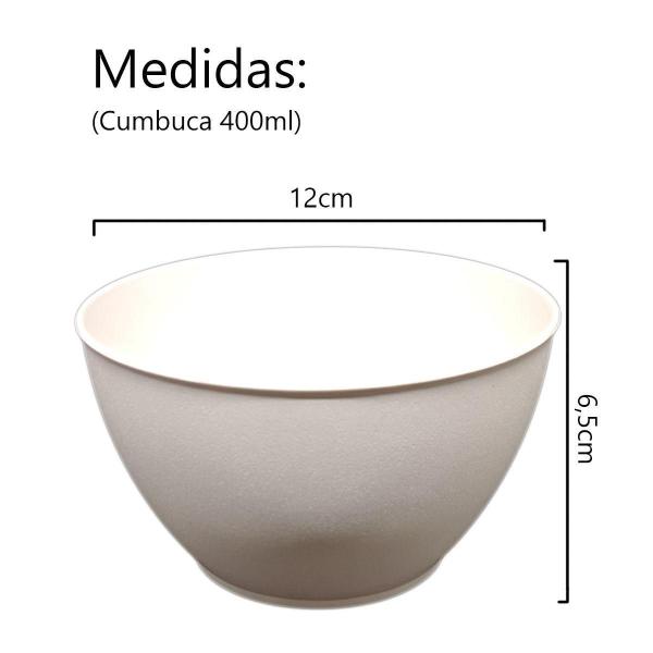 Imagem de Kit 12 Cumbuca Branca Tigela Caldo Sobremesa Sopa