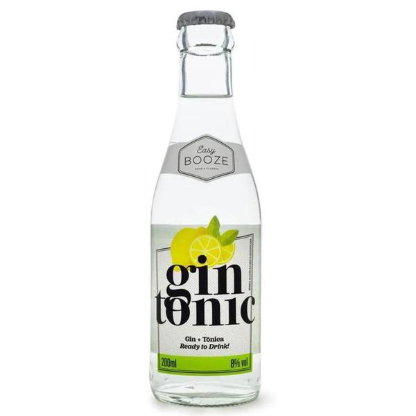 Imagem de Kit 12 Drink Pronto Easy Booze Gin+Tonica 200Ml