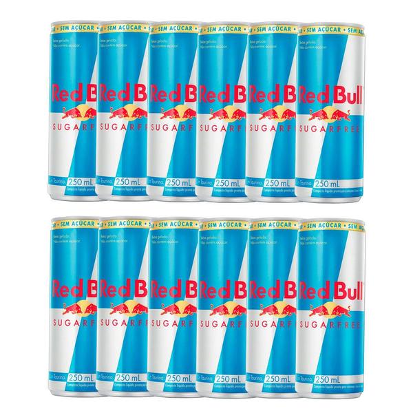 Imagem de Kit 12 Energético Red Bull Sugarfree 250ml