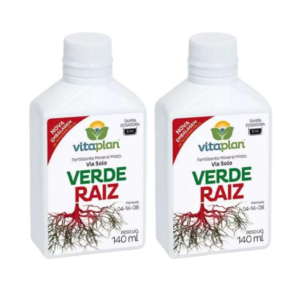 Imagem de Kit 12 Fertilizante Adubo Líquido Mineral Verde Raiz 140 ml Concentrado Ideal Para Plantas Flores e Frutíferas - Nutriplan