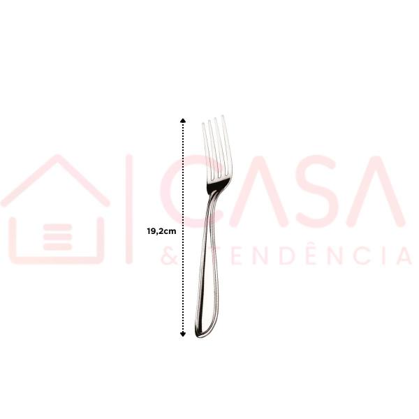 Imagem de Kit 12 Garfos de Mesa Hercules Monterrey Aço Inox 1340-002