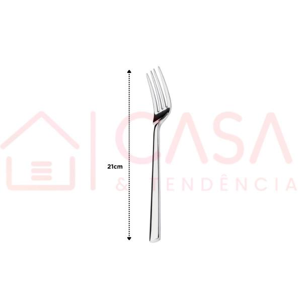 Imagem de Kit 12 Garfos de Mesa Hercules Mykonos Aço Inox 4000-002