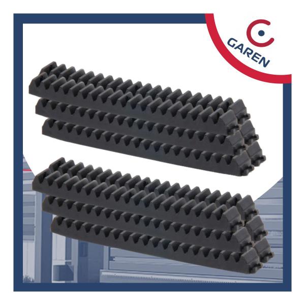 Kit 12 Gomo Cremalheira Preto Residencial 50cm Garen Seg Imagem de Kit 12 Gomo Cremalheira Preto Residencial 50cm Garen Seg