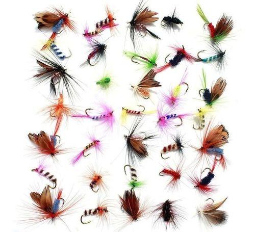 Imagem de Kit 12 Iscas Artificiais Mosca Pesca Fly Tilapia Trutas