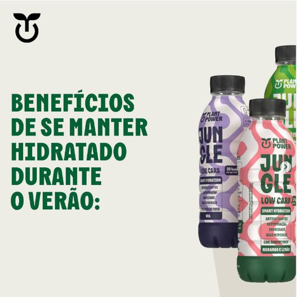 Imagem de Kit 12 Isotônico Jungle Low Carb Morango e Limão Plant 500ml