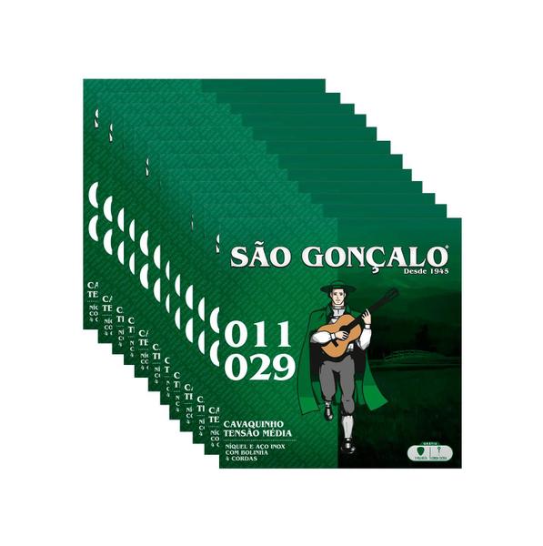 Kit 12 Jogos Corda P/ Cavaco Sao Goncalo C/bolinh T.media Imagem de Kit 12 Jogos Corda P/ Cavaco Sao Goncalo C/bolinh T.media