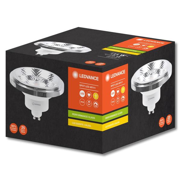 Imagem de Kit 12 lampada led ar111 dim 11w 2700k 950lm biv g10 - osram