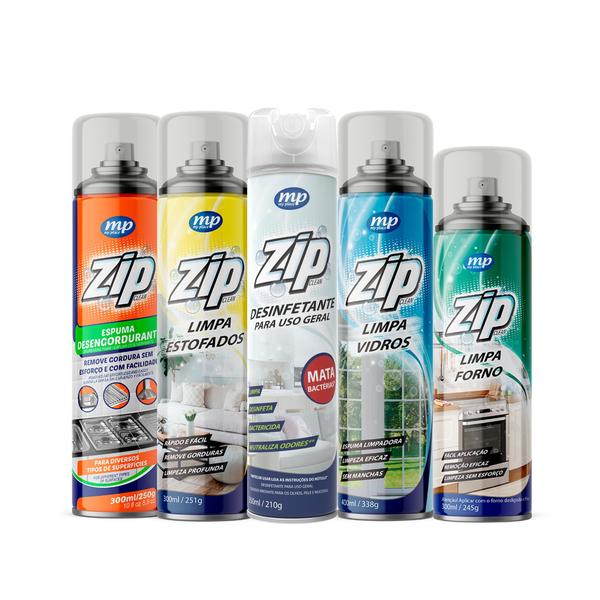 Imagem de Kit 12 Limpa Vidros Sem Manchas Zip Clean 400Ml - My Place