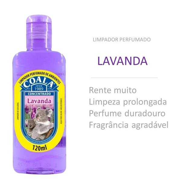 Imagem de Kit 12 Limpador Concentrado Perfumado de Ambientes Lavanda Coala 120ml