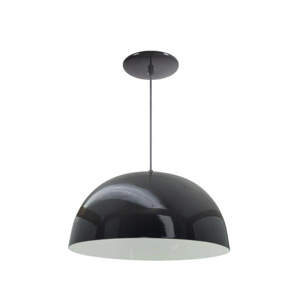 Kit 12 Luminária Pendente Meia Lua 24cm Com Interior Branco Brilho Fiação 110/220v - Luminárias Navarro Imagem de Kit 12 Luminária Pendente Meia Lua 24cm Com Interior Branco Brilho Fiação 110/220v