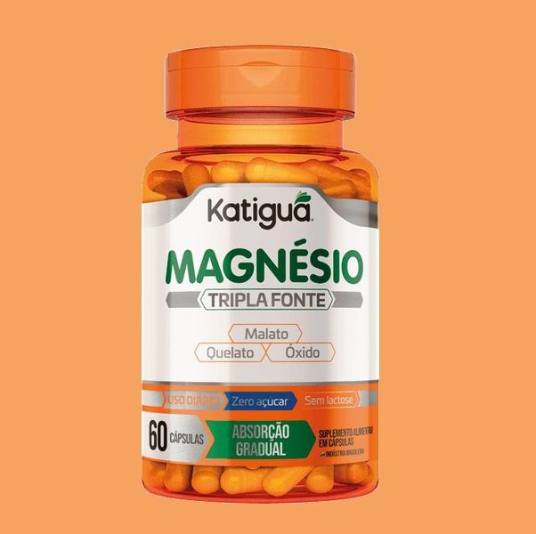 Imagem de Kit 12 Magnésio Tripla Fonte 500mg Com 60 Cápsulas - Katiguá