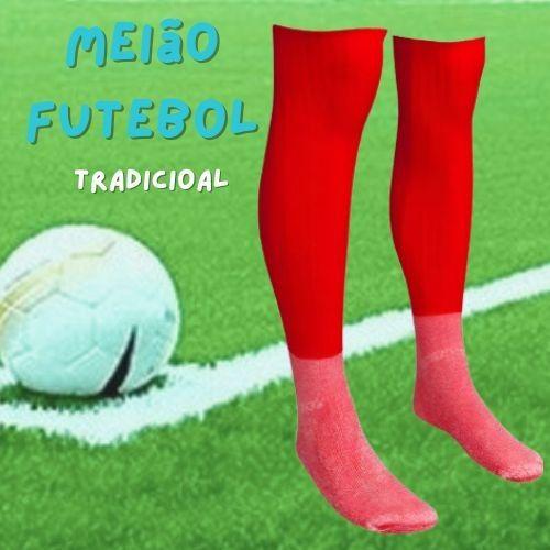 Imagem de Kit 12 Meiões de Futebol Adulto p/ Fardamento pés em Algodão