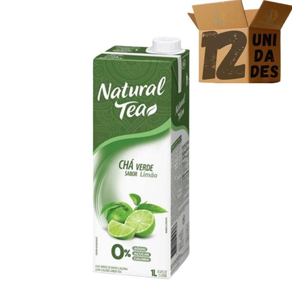 Imagem de Kit 12 Natural Tea Chá Verde De Limão 1 Litro