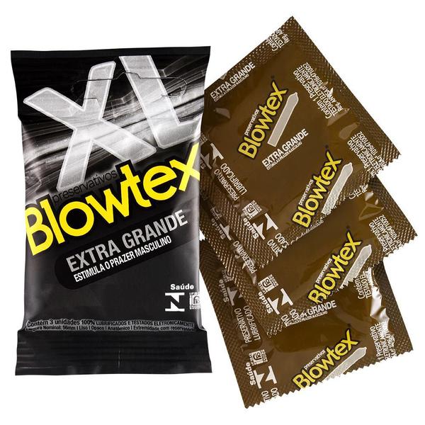 Imagem de Kit 12 Pacotes Preservativo Blowtex Extra Grande C/ 3 Unidades Cada