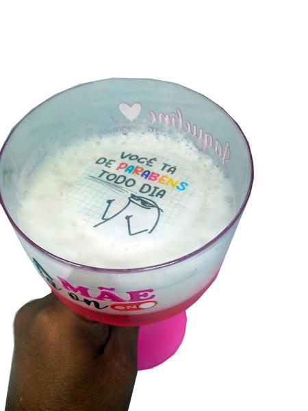 Kit 12 Papel de Arroz para bebidas cortado para Taça de Gin Flork Você esta de parabéns - Coleção Tea & Amor Imagem de Kit 12 Papel de Arroz para bebidas cortado para Taça de Gin Flork Você esta de parabéns