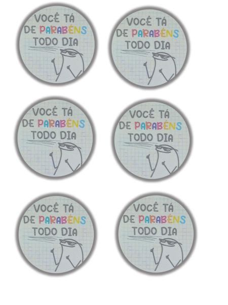 Kit 12 Papel de Arroz para bebidas cortado para Taça de Gin Flork Você esta de parabéns - Coleção Tea & Amor Imagem de Kit 12 Papel de Arroz para bebidas cortado para Taça de Gin Flork Você esta de parabéns